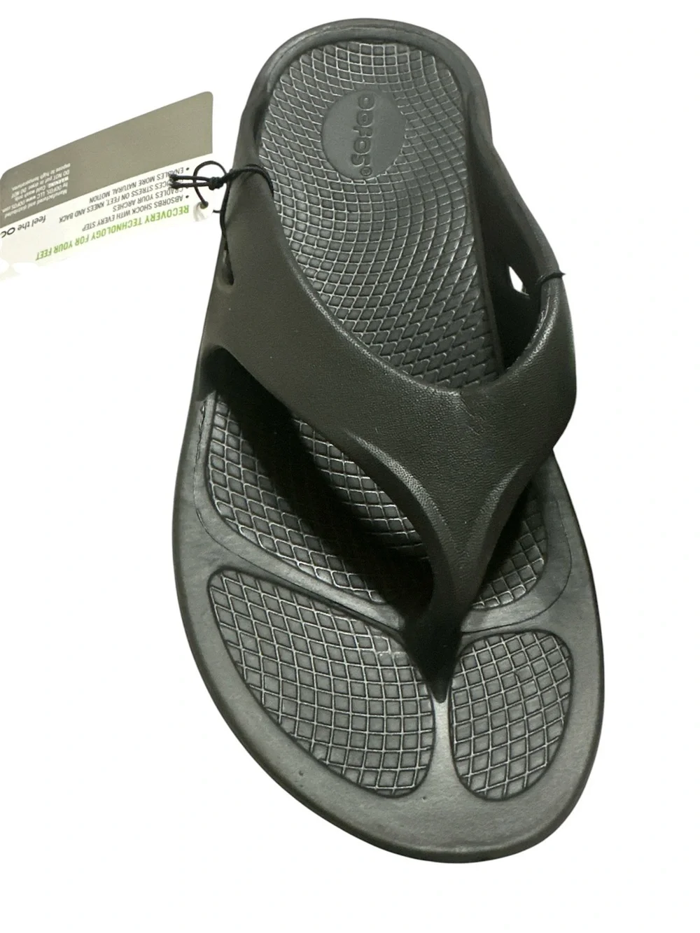 Oofos Ooriginal Recovery Sandals Unisex Women 7 Men 5 Black